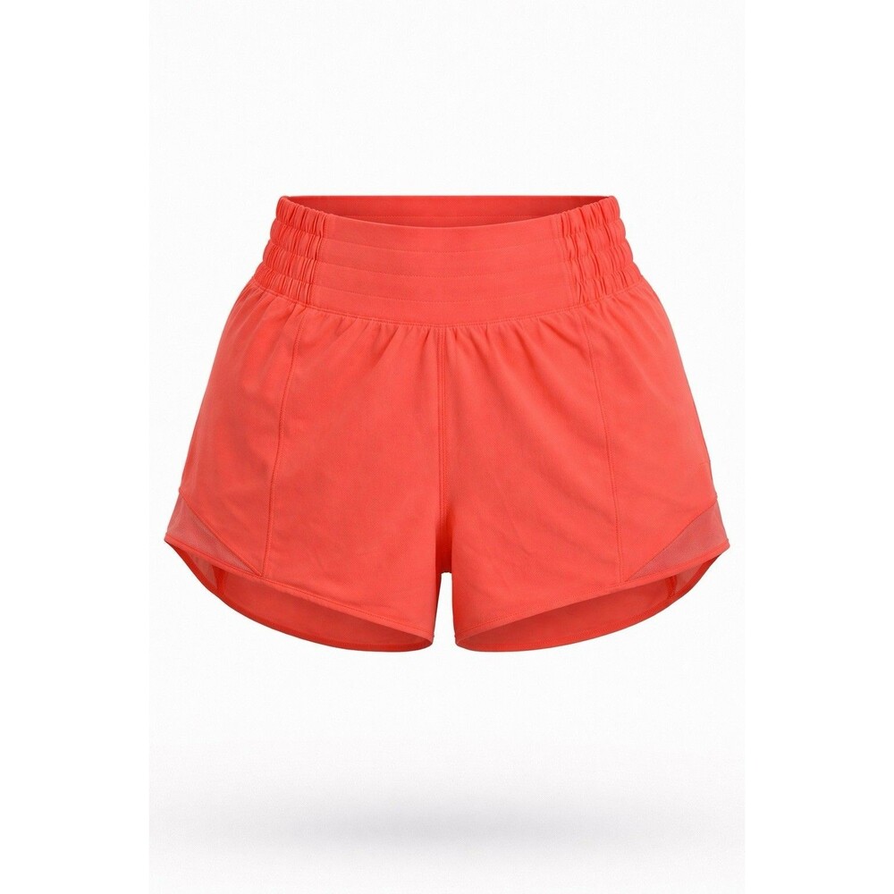 Lululemon Hotty Hot HR 4” Shorts Size 6 Coral Orange Lined Running NWT LW7AYXT